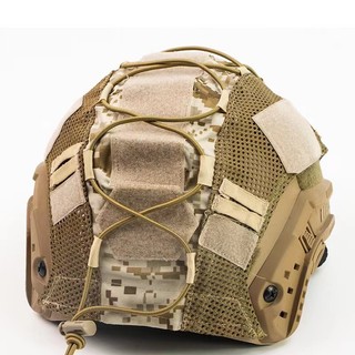 Vỏ Bọc Mũ Bảo Hiểm Tactical Nguỵ Trang Lưới Thoáng Khí (Không kèm mũ)