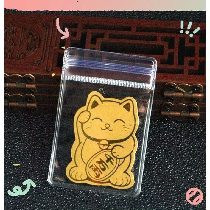 Sticker Mèo thần tài vật phẩm phong thủy, ý nghĩa chiêu tài lộc, may mắn, bình an và thịnh Vượng