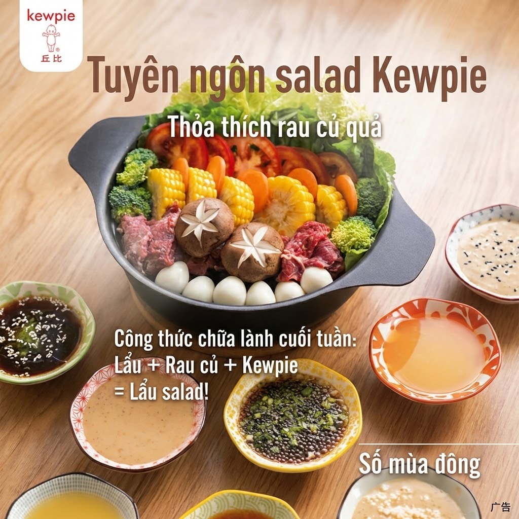 Sốt Mè Rang KEWPIE 200ml - Sốt Trộn Salad, Chấm Thịt Nướng Chuẩn Vị, Nước Chấm Gỏi Cuốn Sánh Mịn Thơm Bùi Luka Food