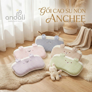 Gối cao su non chữ B cho bé Anchee, có thể tháo vỏ