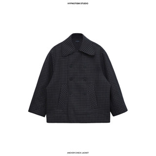 HYPNOTISM | ANCHOR CHECK JACKET - Áo khoác sọc caro cotton cao cấp form rộng unisex