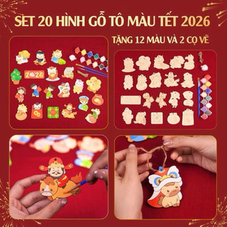 [GIÁ XƯỞNG] Bộ TÔ MÀU DIY 100 hình TẾT 2026