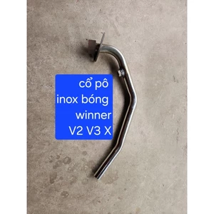 cổ pô cuống pô Winner V2 V3 X inox bóng 430 bảo hành 10 năm phụ tùng phụ kiện cho xe máy chất lượng cao