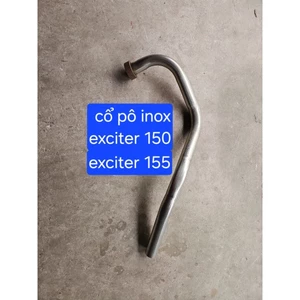 cổ pô cuống exciter 150 155 inox bóng 430 bảo hành 10 năm phụ tùng phụ kiện cho xe máy chất lượng cao