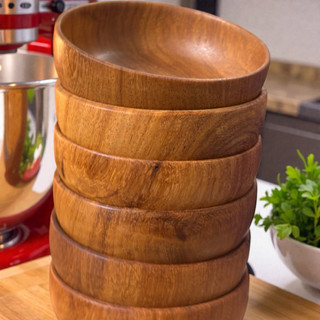 Bát gỗ ăn cơm , gỗ tự nhiên liền khối 12cm , 10cm cao 5cm ,làm từ gỗ gõ đỏ