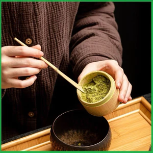 MUỖNG XÚC TRÀ MATCHA (CHASHAKU) BẰNG TRE – THỦ CÔNG HANDMADE