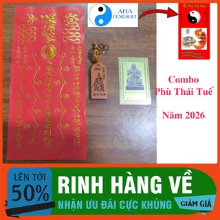 Combo Bộ Phù Giải Thái Tuế Năm Bính Ngọ 2026 Cho Tuổi Tý Ngọ Mão Sửu