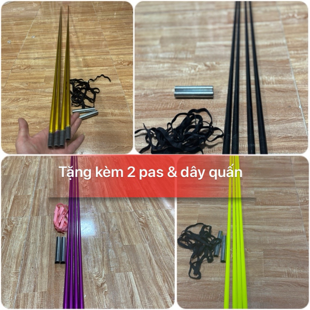 Xả kho 4 nan cacbon làm diều – 4 màu lựa chọn- tặng kèm 2 bát inox và dây quấn