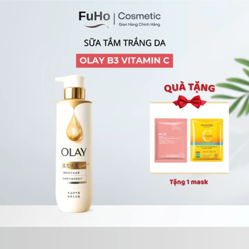 Sữa tắm trắng da Olay B3 Vitamin C Dưỡng trắng da cấp ẩm cho làn da trắng sáng mịn màng 500 ml Fuhocometics