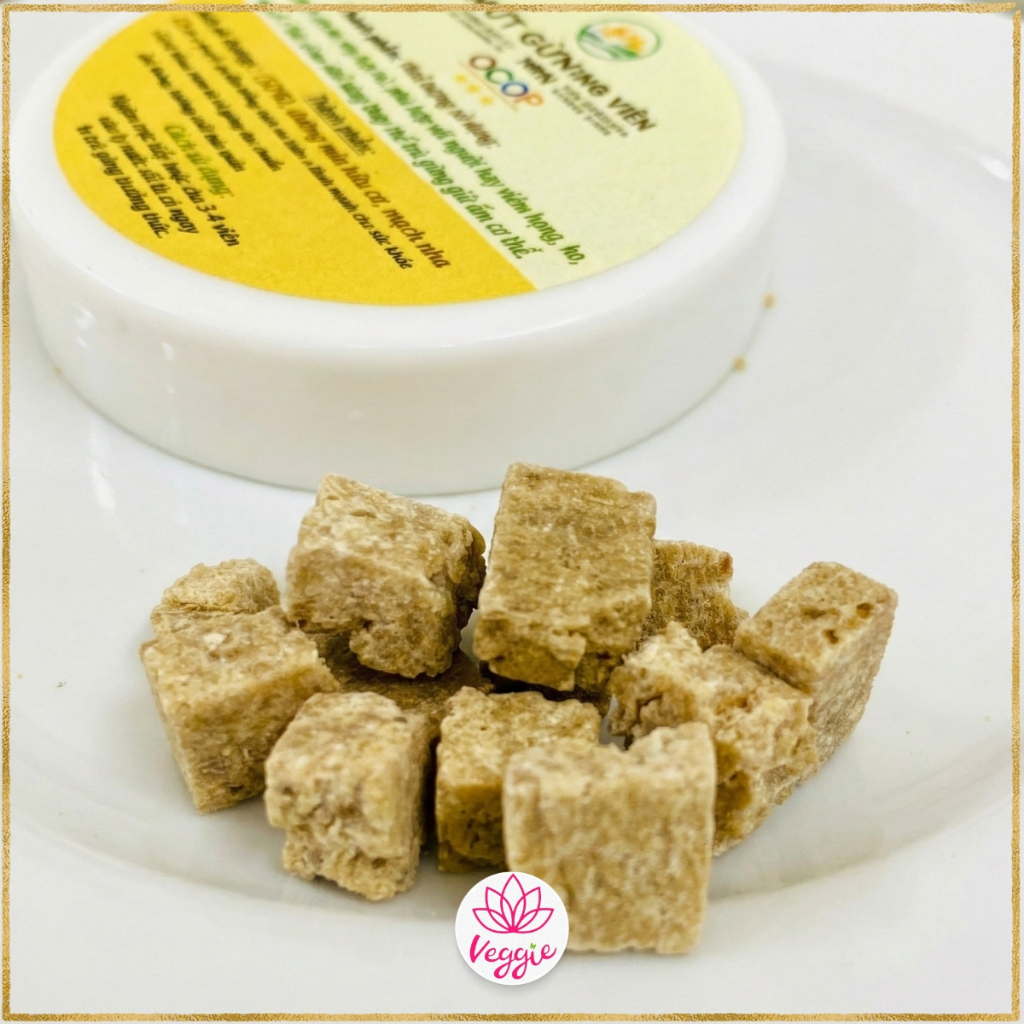 Mứt gừng viên xứ Tiên QNa Farm 300g - Gừng Cay Ấm, Đường Mía Hữu Cơ, Pha Trà Gừng Cực Ngon.