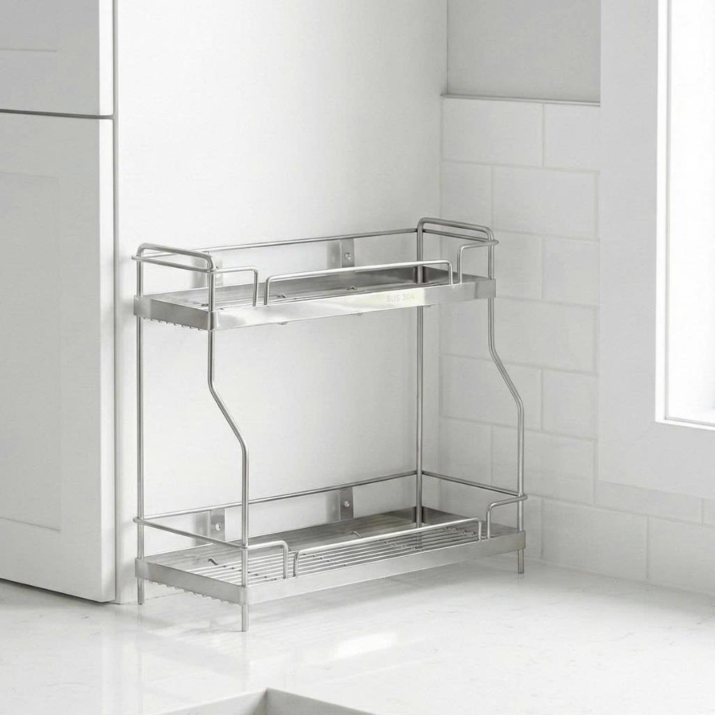 [HỎA TỐC] Kệ đa năng Deli La QUI PHÚC, inox 304 cao cấp, không gỉ, tiện dụng, kệ gia vị nhà bếp
