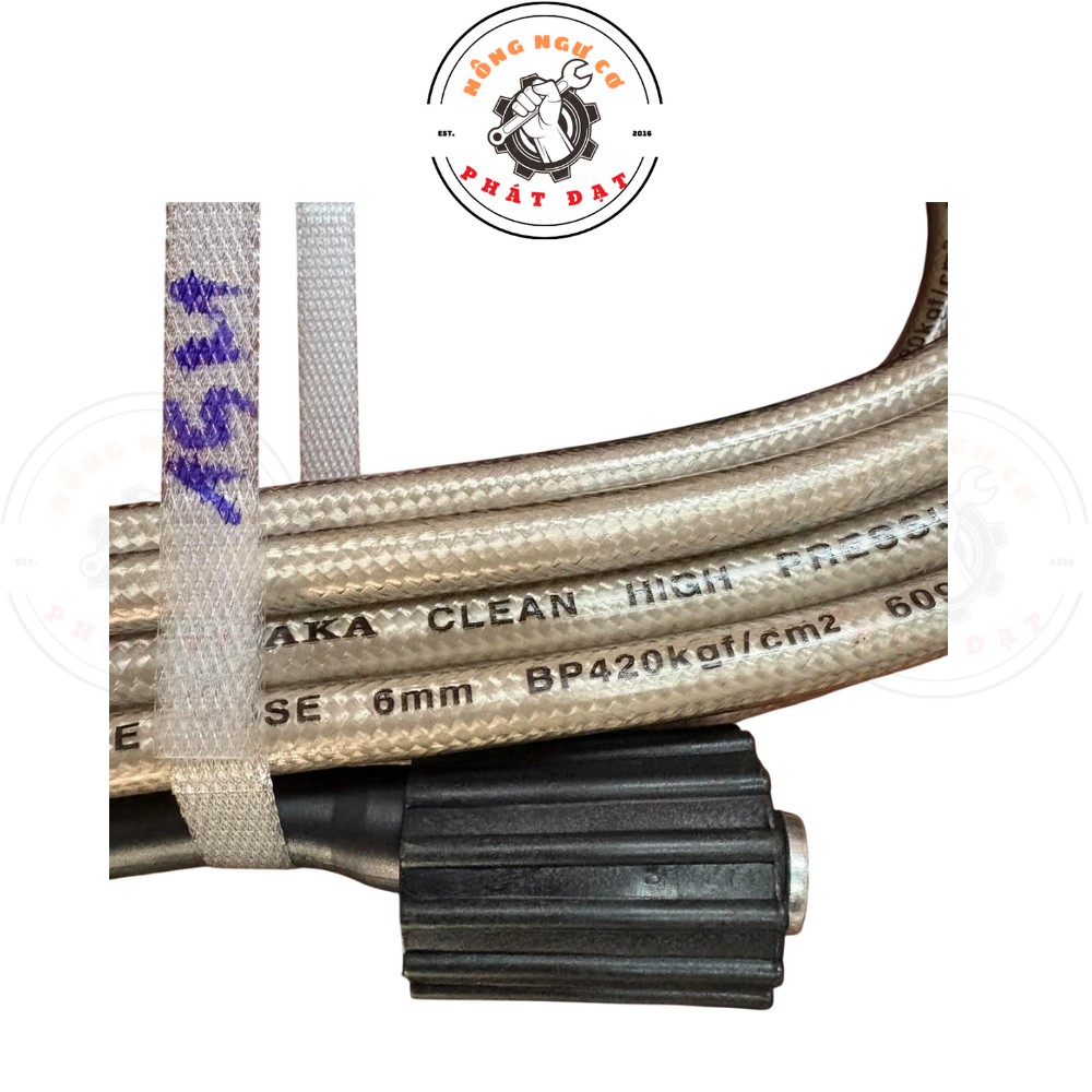 Dây rửa xe OSAKA cho dòng máy xách tay, 2 đầu ren 22mm, 3 lớp bố tốt, chắc chắn, chịu áp cực cao