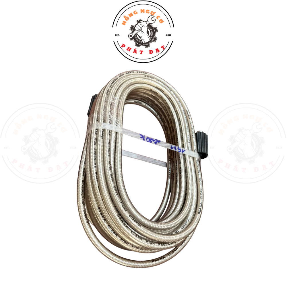 Dây rửa xe OSAKA cho dòng máy xách tay, 2 đầu ren 22mm, 3 lớp bố tốt, chắc chắn, chịu áp cực cao