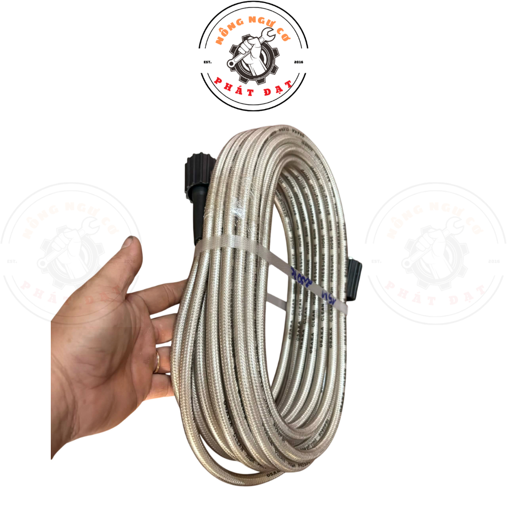 Dây rửa xe OSAKA cho dòng máy xách tay, 2 đầu ren 22mm, 3 lớp bố tốt, chắc chắn, chịu áp cực cao