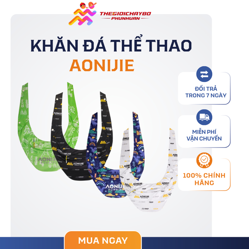 Khăn Đá Thể Thao Aonijie - Khăn Chườm Lạnh Tức Thì, Bảo Vệ Cổ Và Hạ Nhiệt Khi Chạy Bộ, Đạp Xe, Gym