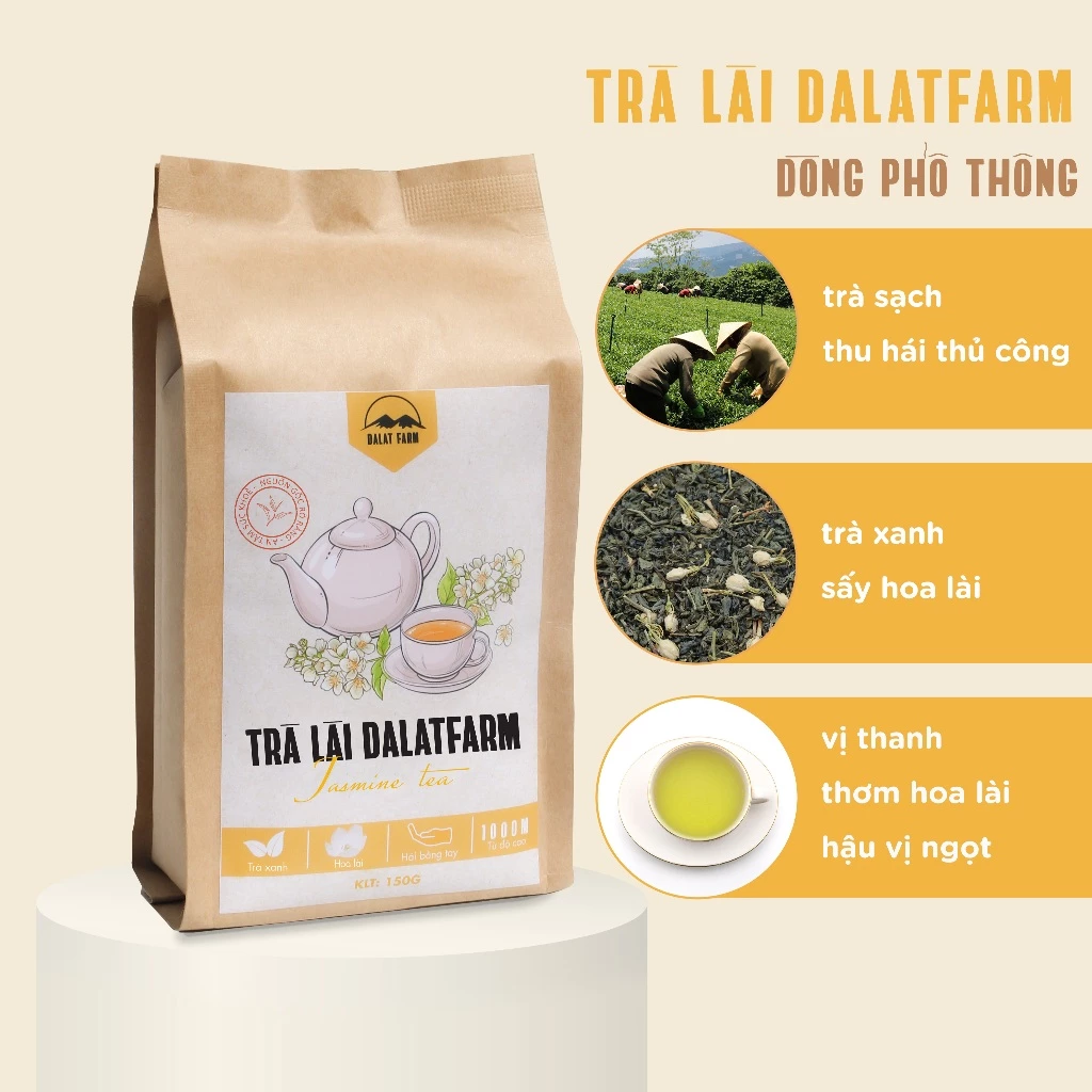 Trà Lài Cầu Đất Dalat Farm - Túi 150Gr
