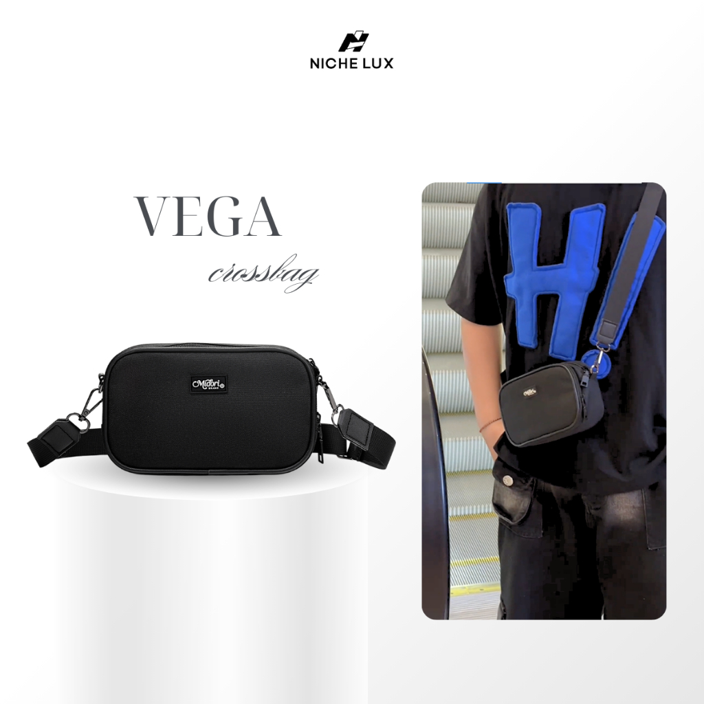 [DEAL SỐC] Túi Xách Vega Đeo Chéo Nam Nữ Vải Polyester Đựng Điện Thoại Đi Chơi Tiệc | NICHE LUXURY