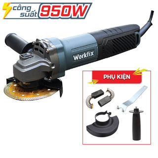 [Kèm Qùa Tặng] Máy Mài Cầm Tay WORKFIX WF-AG950CP, Công Suất 950W, Công Tắc Đuôi