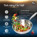Bộ nồi inox 5 lớp - 4 món cao cấp KUCHEN (LFGB) KU3326 I Bảo hành 10 Năm — ảnh 4
