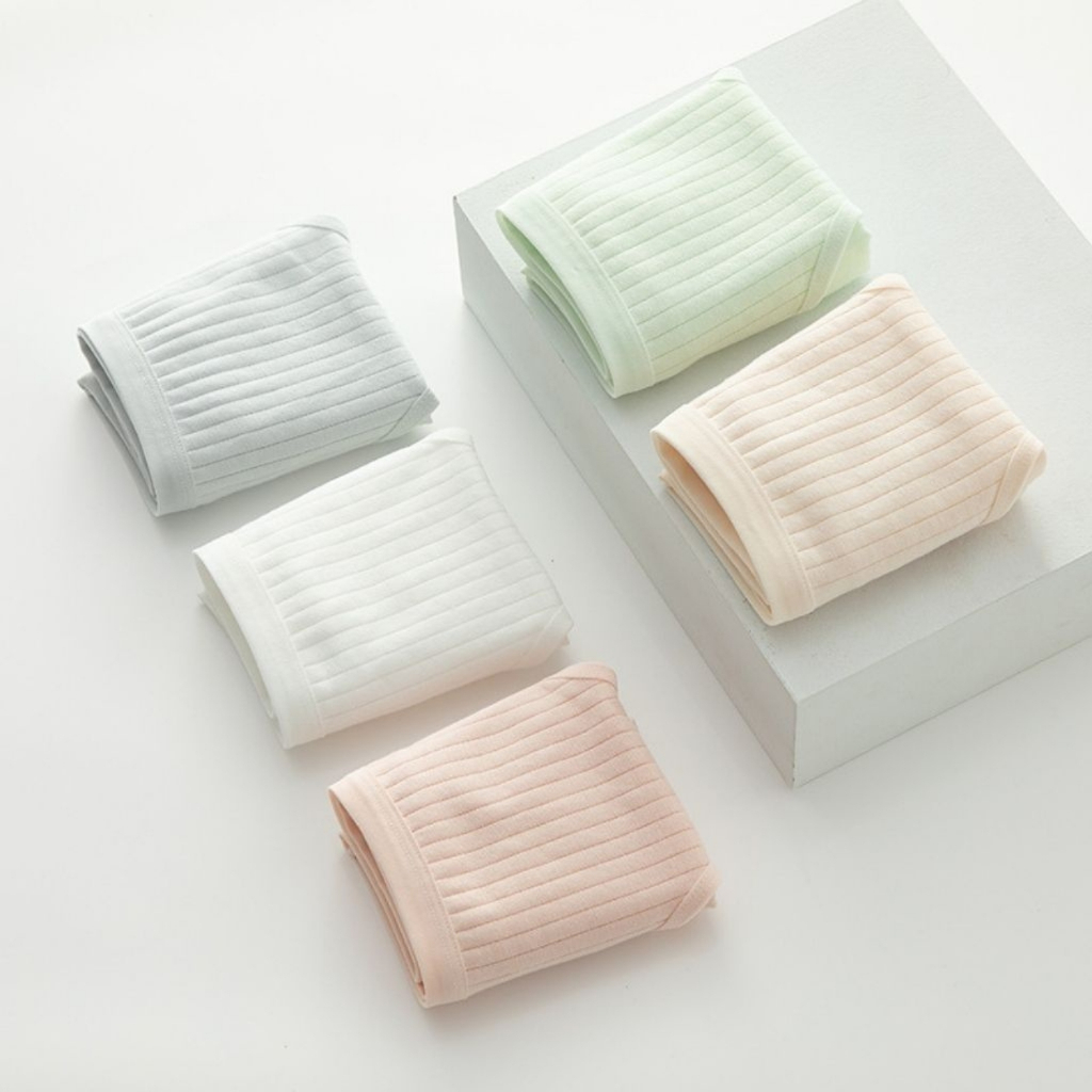 Quần lót nữ cotton màu pastel nhẹ nhàng, Quần chip nữ cạp vừa đáy may 2 lớp kháng khuẩn ZANABRA L562