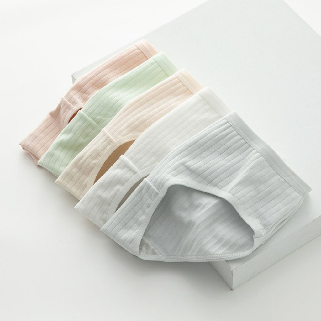 Quần lót nữ cotton màu pastel nhẹ nhàng, Quần chip nữ cạp vừa đáy may 2 lớp kháng khuẩn ZANABRA L562