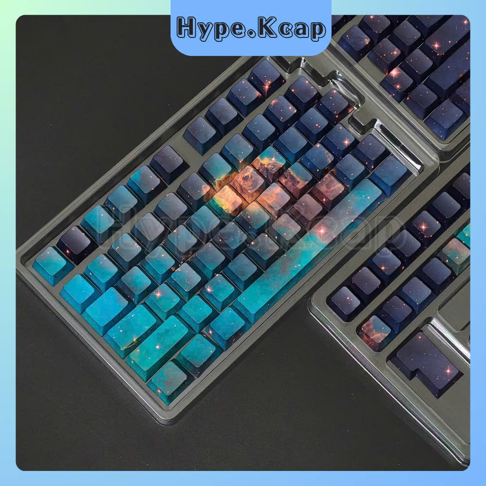 Keycap Tinh Vân Vũ Trụ Xuyên Led Side-Print Cherry Profile Chất liệu ...