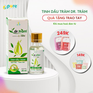 Tinh dầu Dr.Tràm PURE - Giữ ấm trẻ sơ sinh, trẻ nhỏ - Kháng khuẩn - Phòng cảm lạnh, trúng gió 20ml