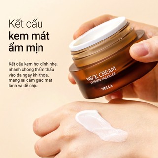 Kem Dưỡng Da Cổ VELLA Neck Cream Cải Thiện Nếp Nhăn Vùng Cổ, Chống Lão Hóa Da