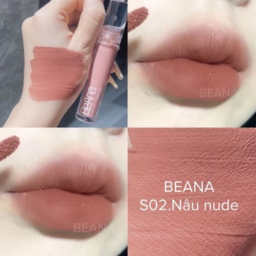 Son nâu nude son nude tây, son nâu tây son tone tây, son màu nâu tây sang chảnh son môi chính hãng son BeAna