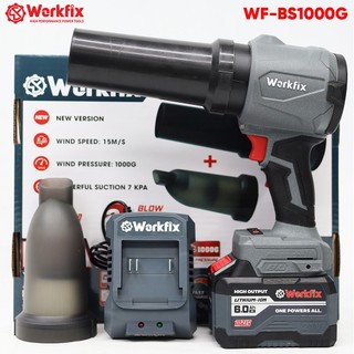 Máy Thổi Phản Lực Pin Workfix WF-BS1000G, Lực Thổi Lớn 1000g, 3 Tốc Độ - 2 Chức Năng Vừa Hút Vừa Thổi
