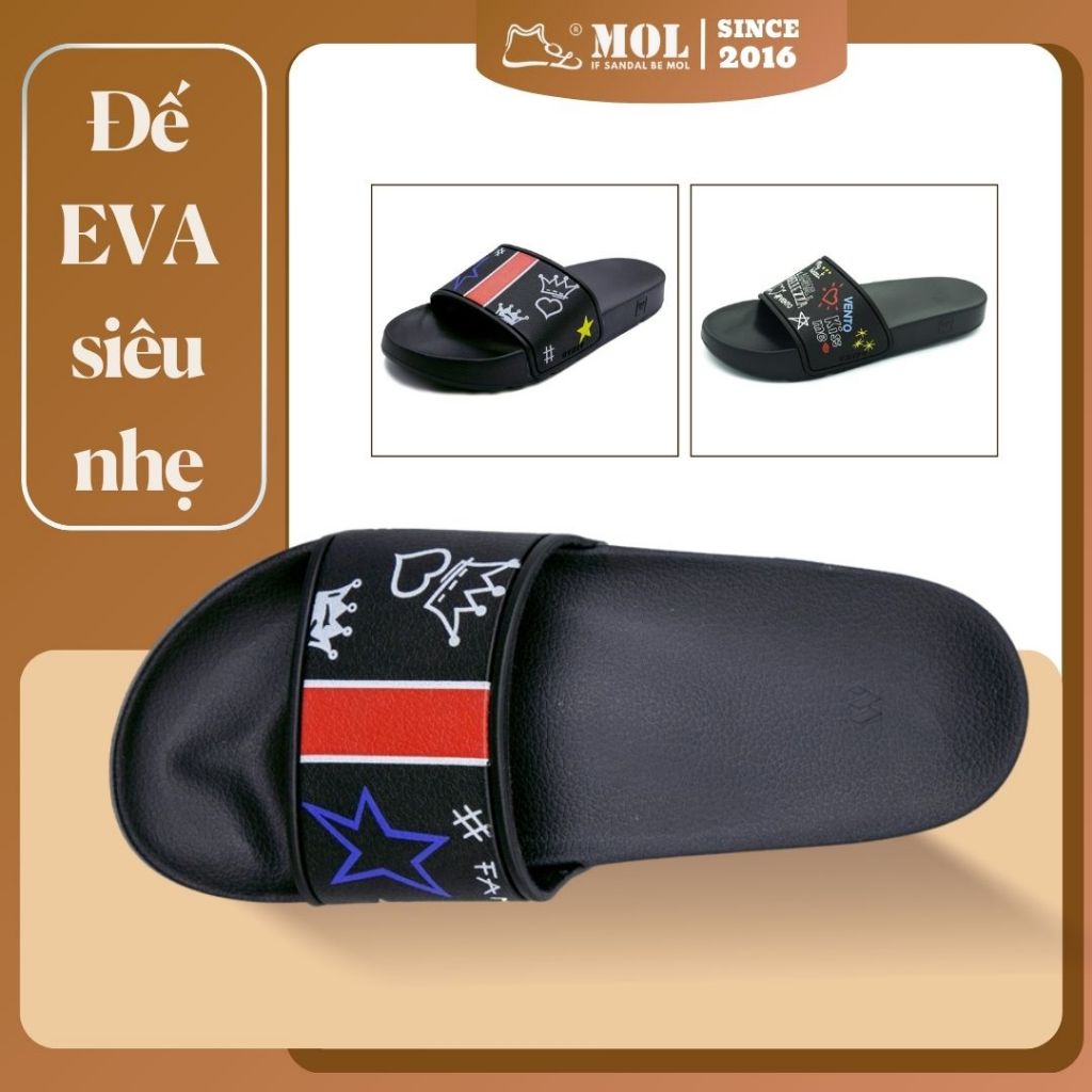 Dép nam nữ unisex Vento quai ngang 1 bản FL06B màu đen(Form nhỏ ...