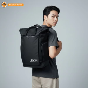 Balo du lịch dung tích lớn cao cấp Xbags XB 1201 đựng laptop 17 inch, nắp gập rộng, đen sang trọng!