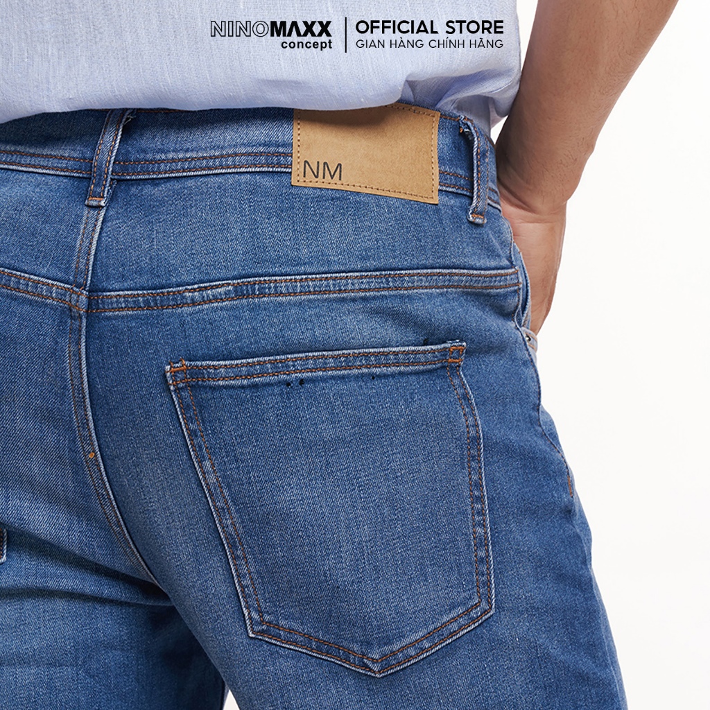 N&M Quần jean Repreve Nam phom Straight co giãn thấm hút tốt trơn 2206054