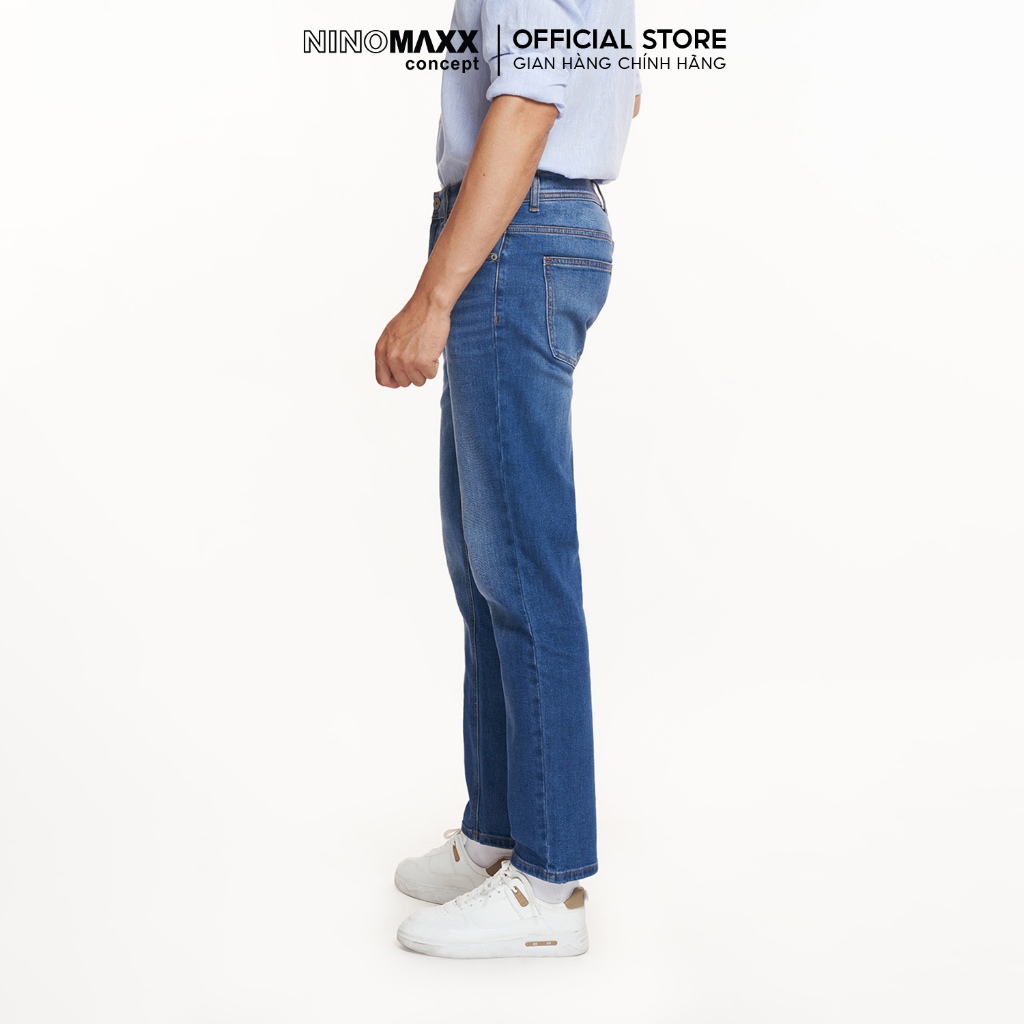 N&M Quần jean Repreve Nam phom Straight co giãn thấm hút tốt trơn 2206054