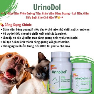 UrinoDol / UrinoDol Mini – Bảo Vệ Đường Tiết Niệu, Giảm Tiểu Buốt Cho Chó Mèo