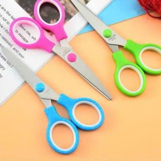 LEAFBOOK Kéo Cắt Giấy Thủ Công / Kéo Học Sinh Xuân Bo Không Nắp Loại Tốt, Sắc Bén