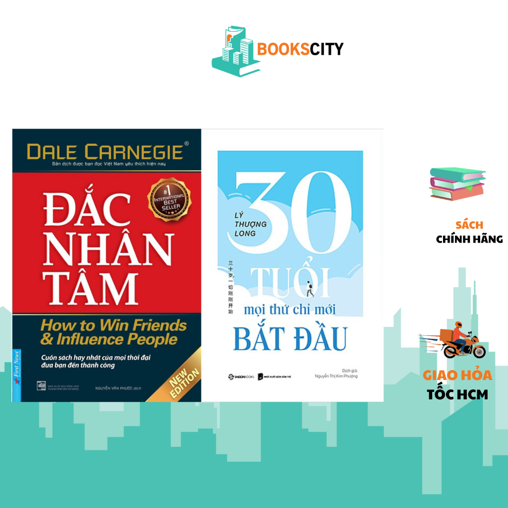 Sách - Combo đắc nhân tâm + 30 tuổi mọi thứ mới chỉ bắt đầu (lẻ tùy chọn)