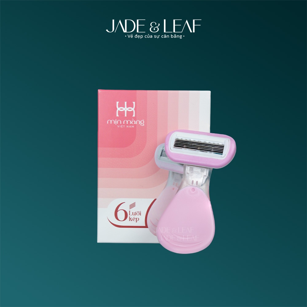 Dao Cạo Lông Vùng Kín Jade&Leaf Cao Cấp, Cạo Vùng Kín, Nách Cho Nữ Siêu Sạch Nhẹ Nhàng Không Rát