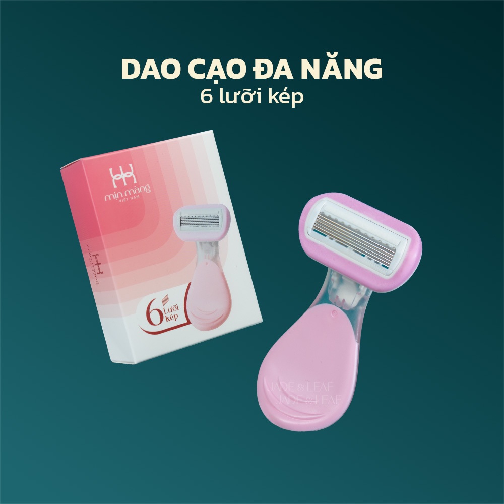 Dao Cạo Lông Vùng Kín Jade&Leaf Cao Cấp, Cạo Vùng Kín, Nách Cho Nữ Siêu Sạch Nhẹ Nhàng Không Rát
