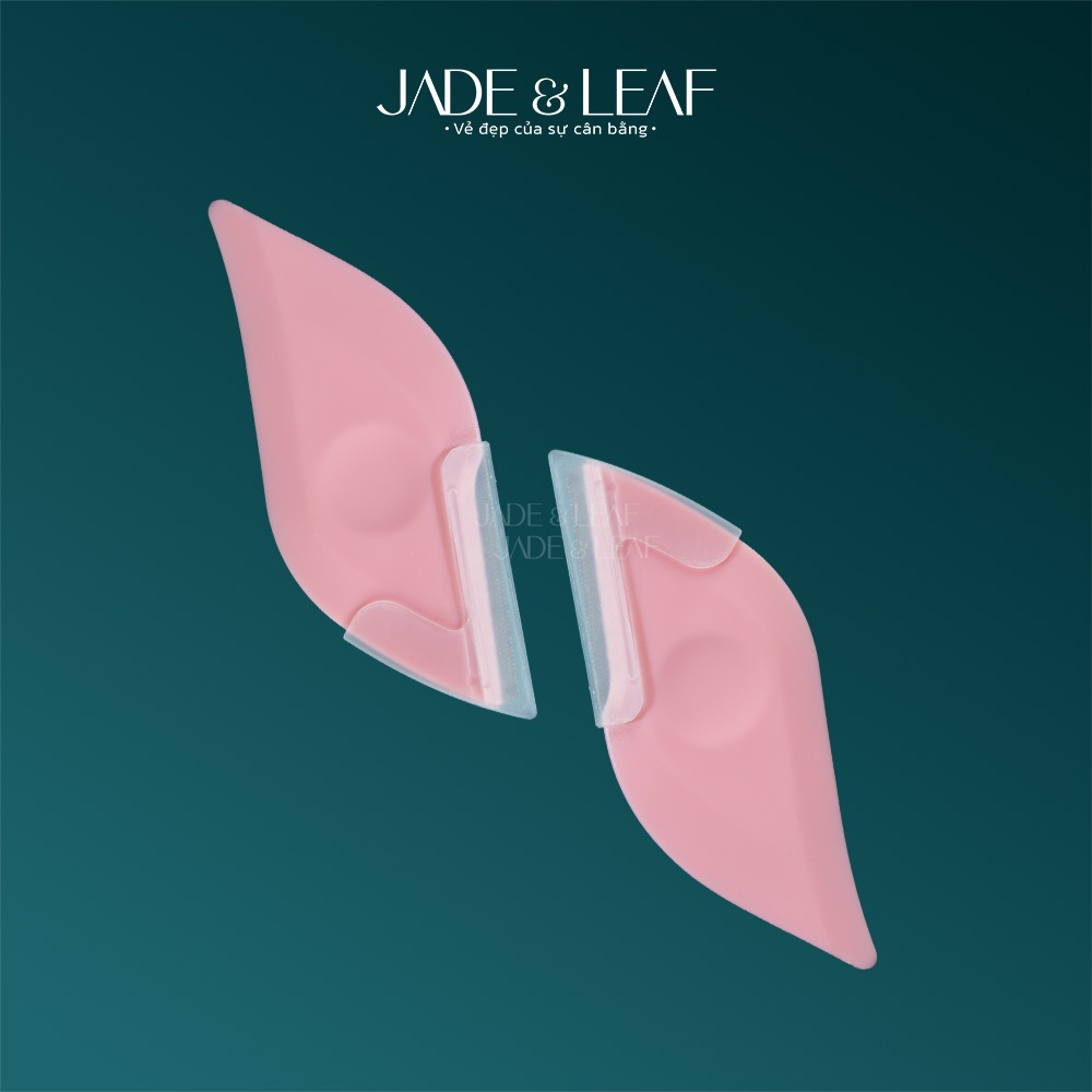 Dao Cạo Lông Mặt Jade&Leaf Hình Bán Nguyệt, Thiết kế Thông Minh Cạo Râu Siêu Bén Nhỏ Gọn Tiện Lợi