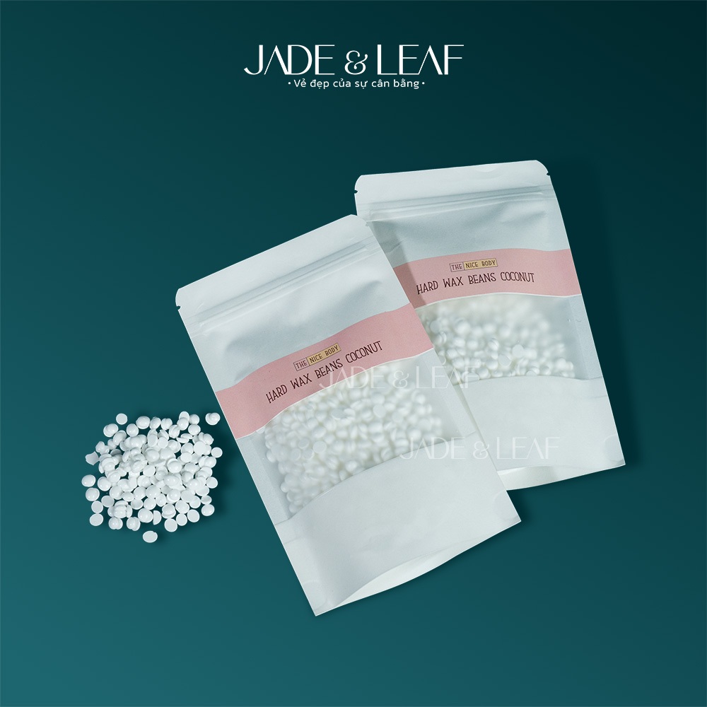 Sáp Wax Lông Nóng Dừa Sữa Jade&Leaf, Loại Cao Cấp Không Vụn Siêu Bám Lông Tặng Kèm Que Wax