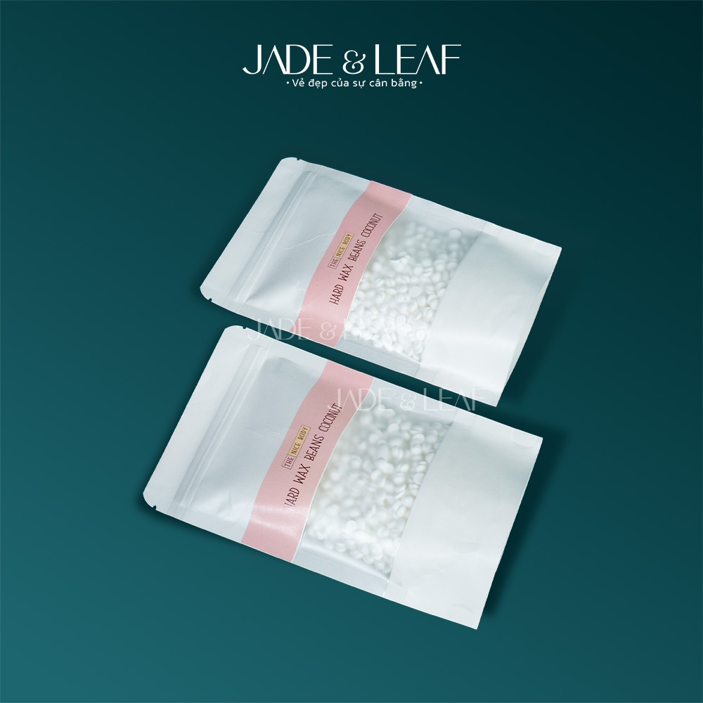 Sáp Wax Lông Nóng Dừa Sữa Jade&Leaf, Loại Cao Cấp Không Vụn Siêu Bám Lông Tặng Kèm Que Wax