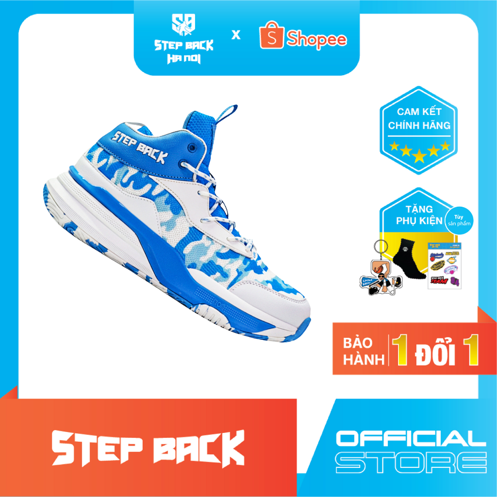 Giày bóng rổ One Love - Stepback x Jogarbola cổ vừa tặng bóng