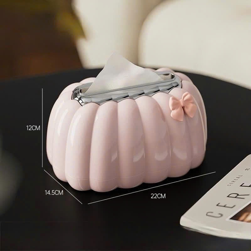 Hộp Đựng Khăn Giấy Để Bàn Hình Bí Ngô Dễ Thương – Hộp Khăn Giấy Decor Phòng Khách, Bàn Trang Điểm Cao Cấp