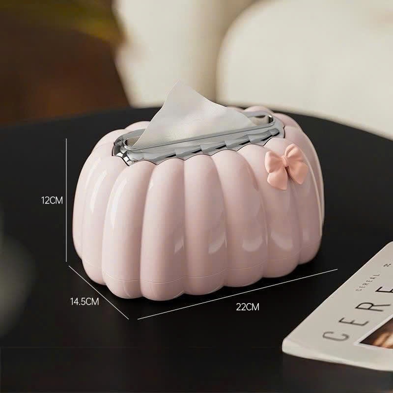 Hộp Đựng Khăn Giấy Để Bàn Hình Bí Ngô Dễ Thương – Hộp Khăn Giấy Decor Phòng Khách, Bàn Trang Điểm Cao Cấp