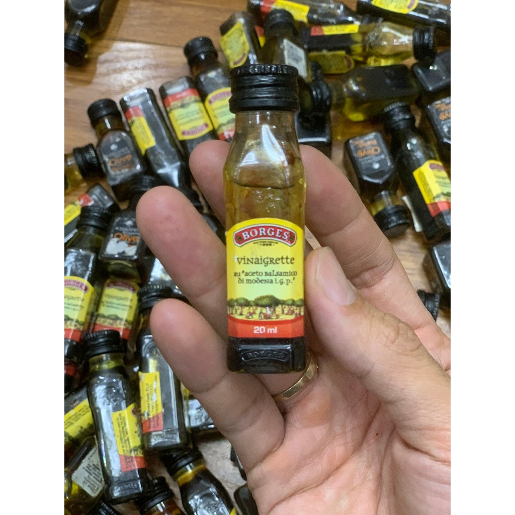 Sét 5 lọ dầu oliu ngoại BORGES dung tích 20ml nhập từ Tây Ban Nha tốt cho trẻ nhỏ, mẹ bầu và chế độ ăn | BigBuy360 - bigbuy360.vn