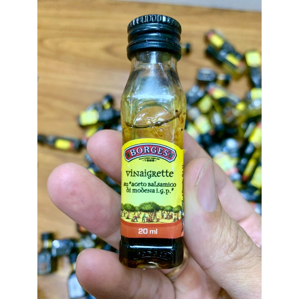Sét 5 lọ dầu oliu ngoại BORGES dung tích 20ml nhập từ Tây Ban Nha tốt cho trẻ nhỏ, mẹ bầu và chế độ ăn