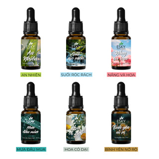 Tinh Dầu Khuếch Tán Phối Hương ESKY AROMA GARDEN Cắm Que/Nhỏ Vào Đá Khuếch Tán 10ml 20ml