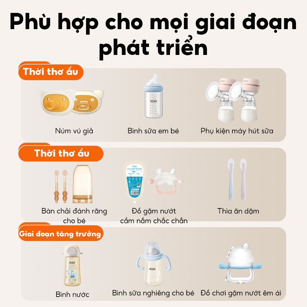 Máy khử trùng & sấy khô không khí cho bé Dr. Isla N36, làm khô và kháng khuẩn ba trong một Vật liệu PP BPA Free