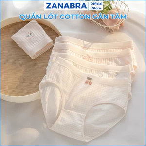 Quần lót nữ chất cotton gân tăm mềm mại, Quần chip nữ cạp vừa đáy 2 lớp kháng khuẩn L566